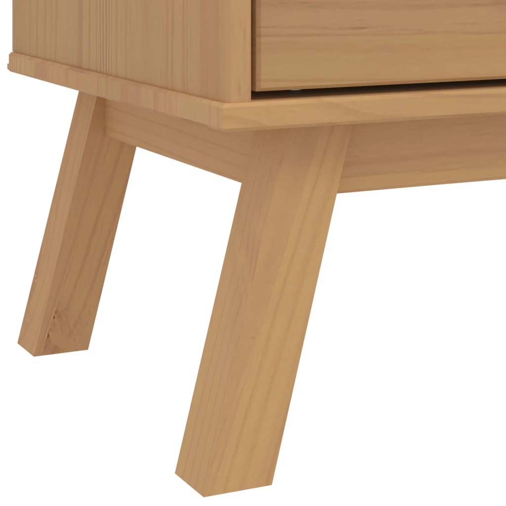 Garderobe OLDEN brun 76,5x53x172 cm heltre furu