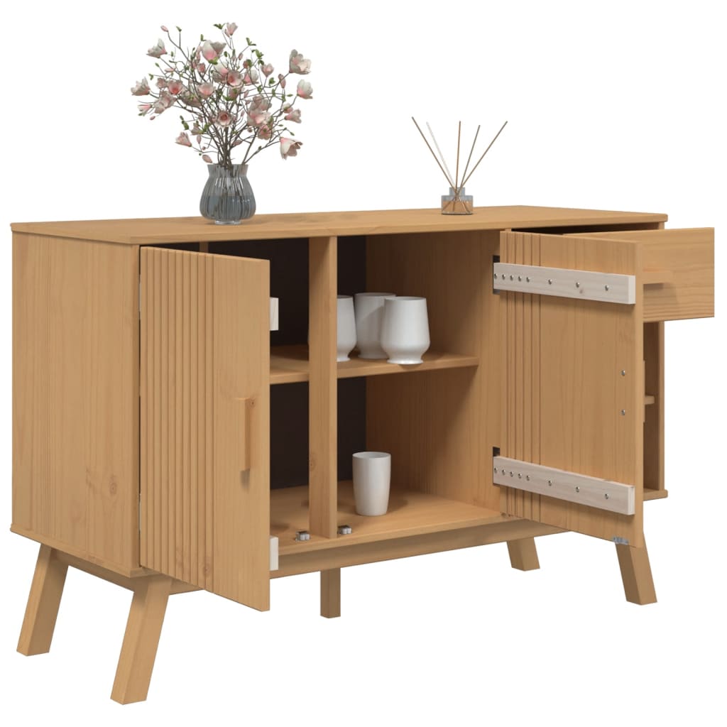 Skjenk OLDEN brun 114x43x73,5cm heltre furu