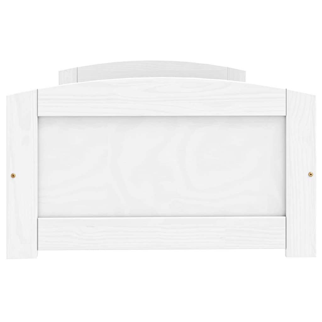 Dagseng med 2 skuffer IRUN hvit 90x200 cm heltre furu