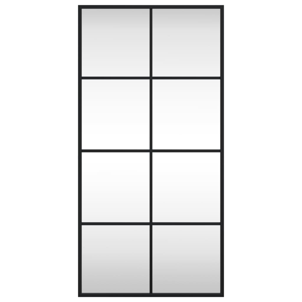 Veggspeil svart 40x80 cm rektangel jern