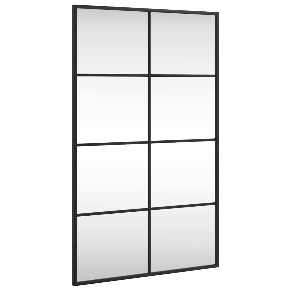 Veggspeil svart 50x80 cm rektangel jern