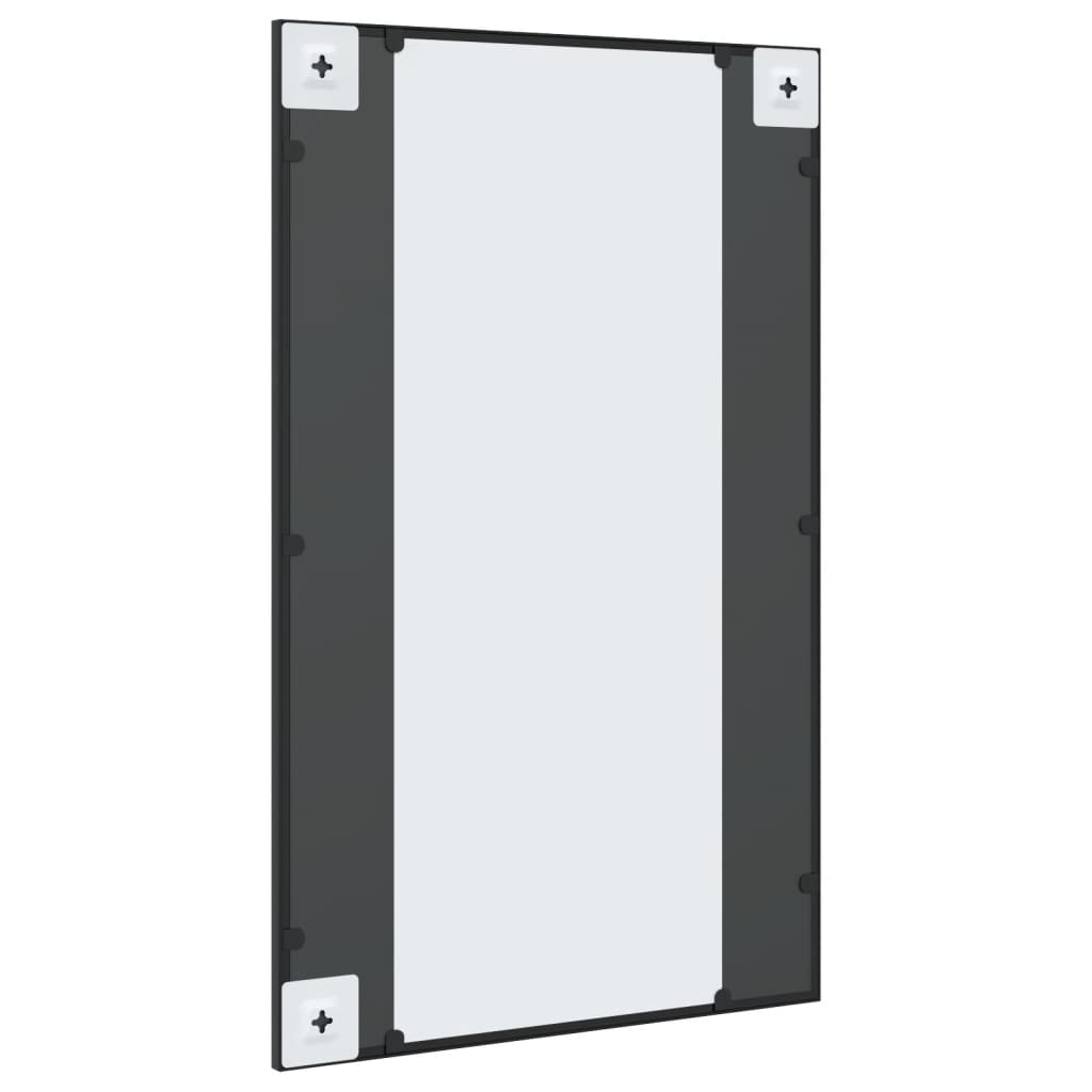 Veggspeil svart 50x80 cm rektangel jern