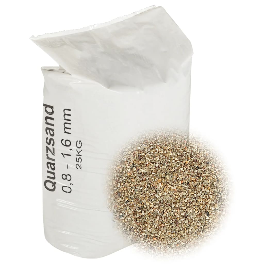 Filtersand 25 kg 0,8 - 1,6 mm