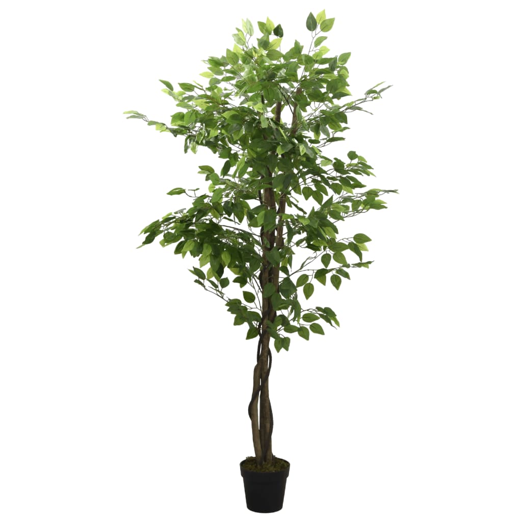 Kunstig fikentre 378 blader 80 cm grønn