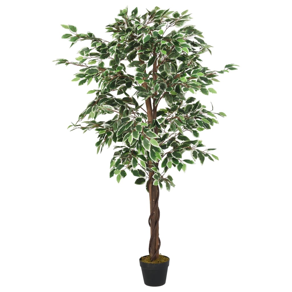 Kunstig fikentre 1260 blader 200 cm grønn