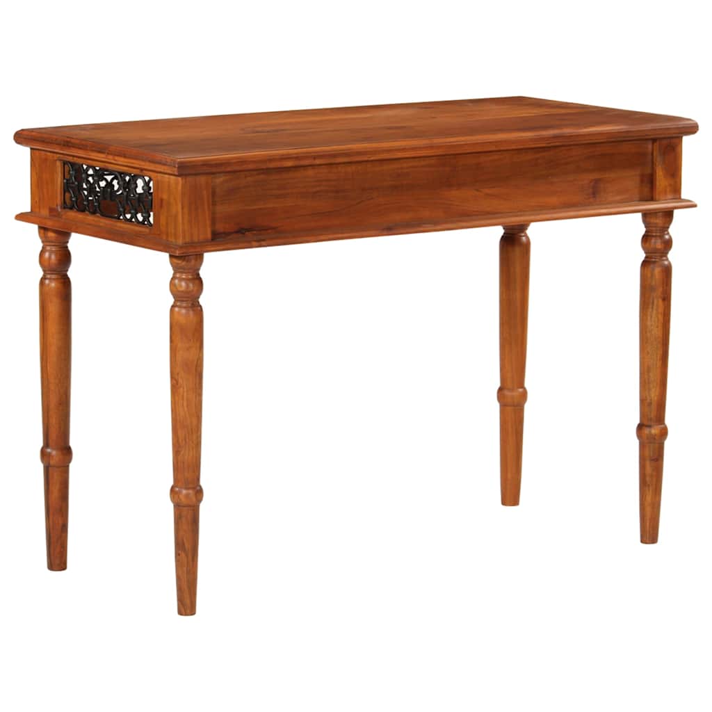 Skrivebord med skuff 110x50x76 cm heltre akasie