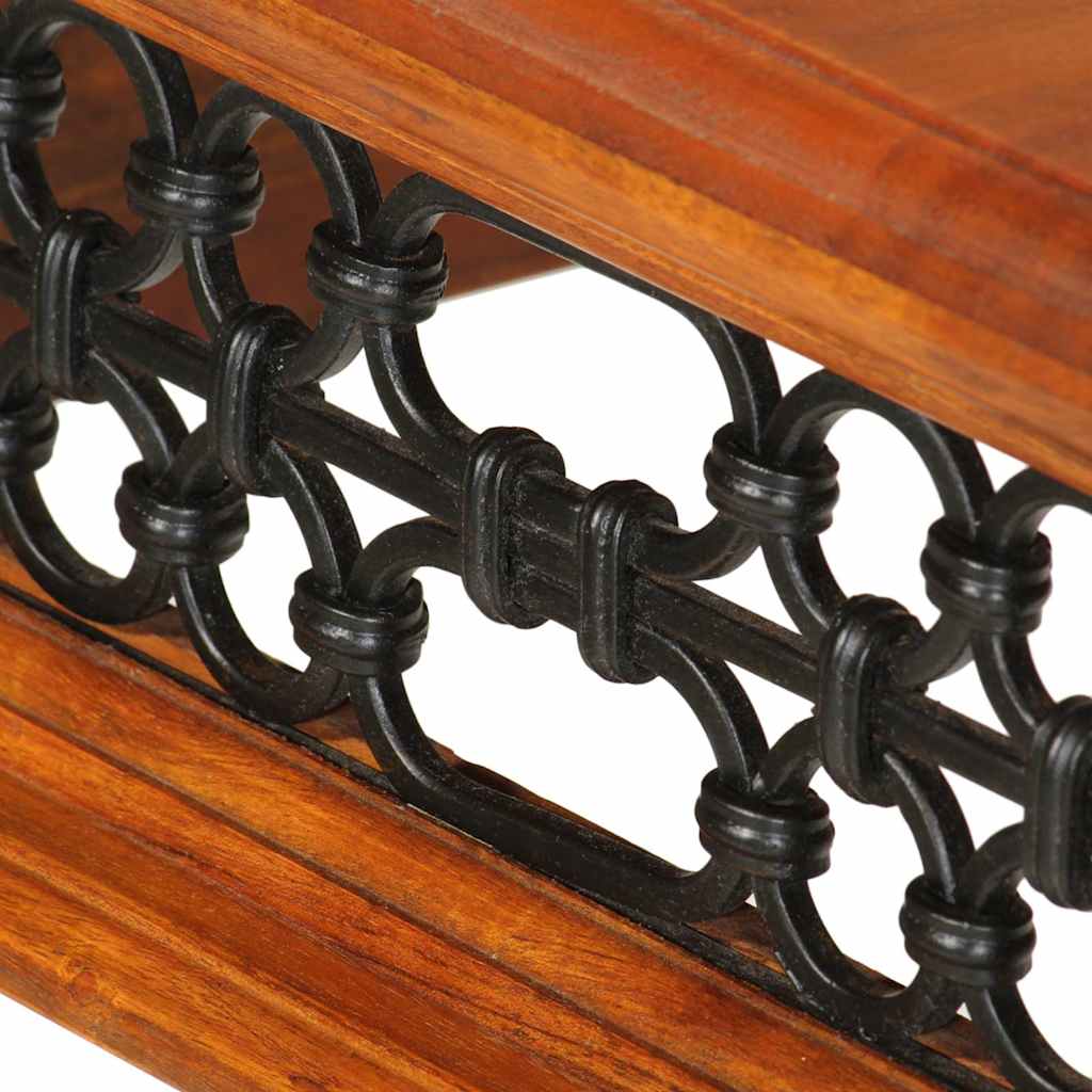 Skrivebord med skuff 110x50x76 cm heltre akasie