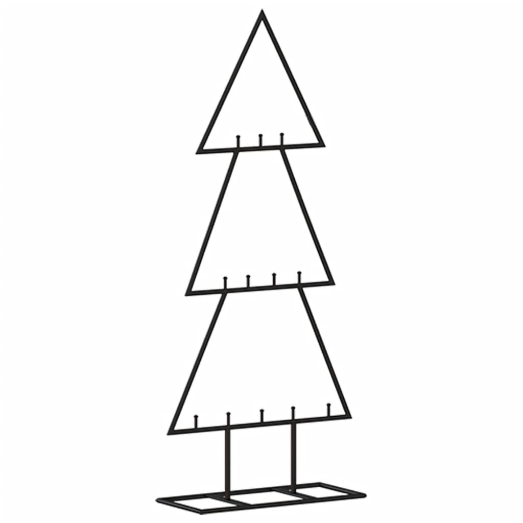 Juletre til dekorasjon metall svart 60 cm