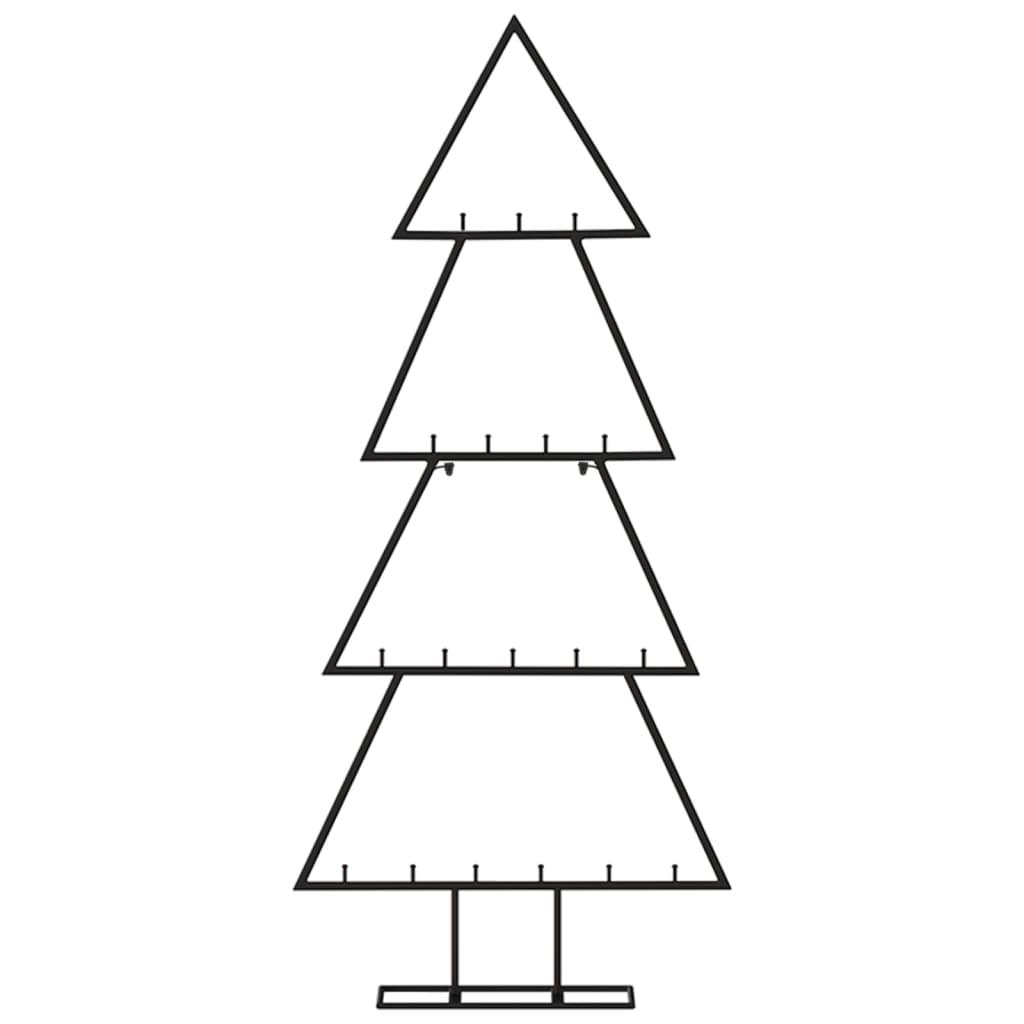 Juletre til dekorasjon metall svart 90 cm