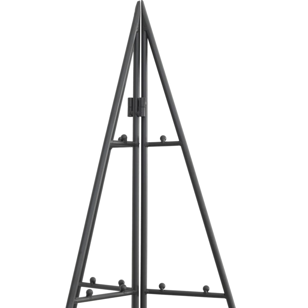 Juletre til dekorasjon metall svart 100 cm