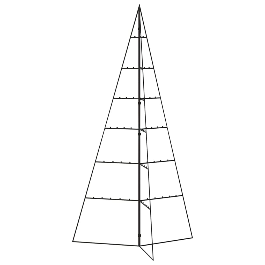 Juletre til dekorasjon metall svart 140 cm