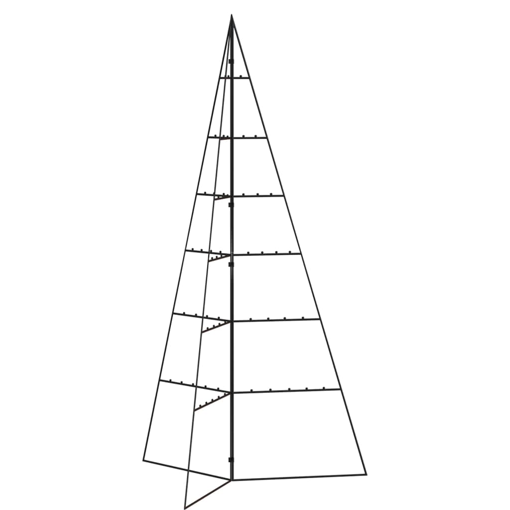Juletre til dekorasjon metall svart 140 cm