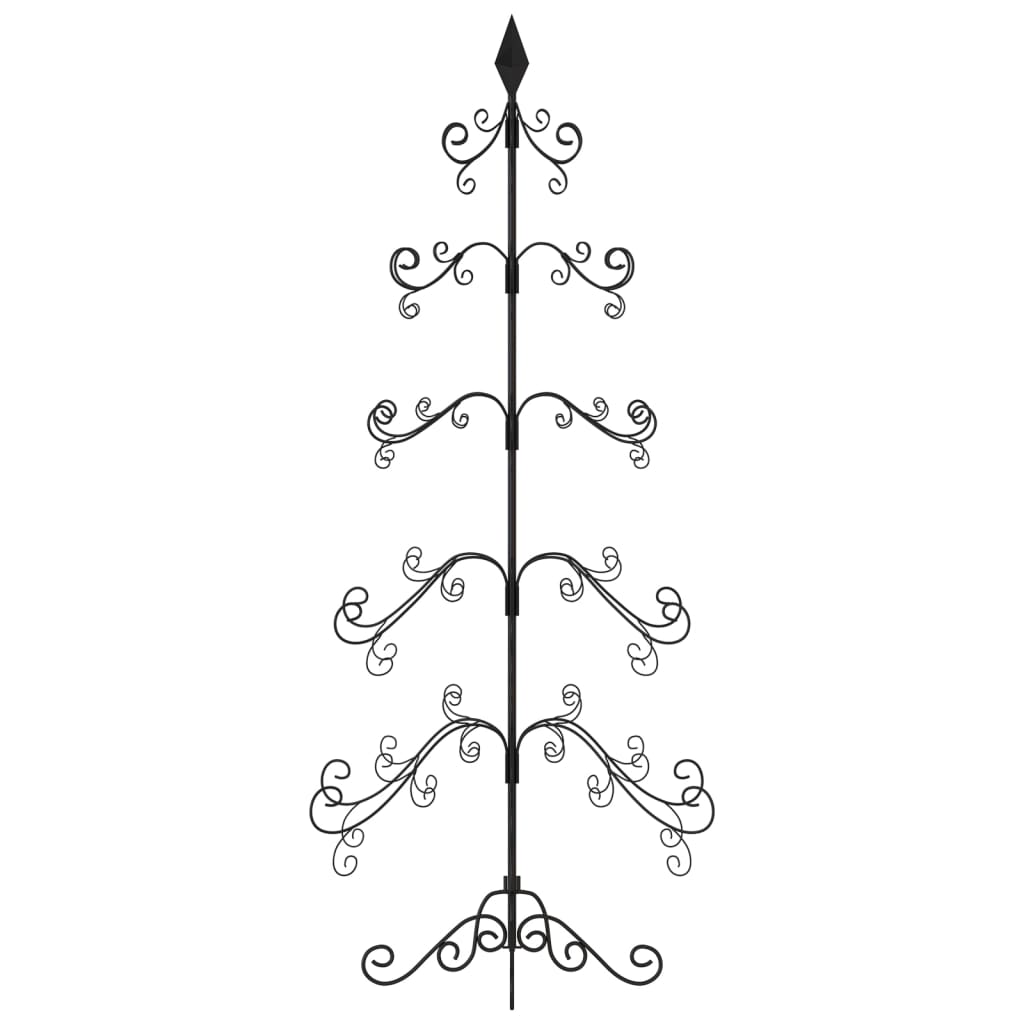 Juletre til dekorasjon metall svart 150 cm