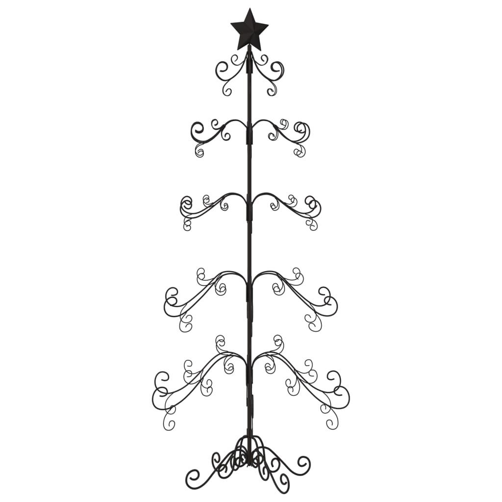 Juletre til dekorasjon metall svart 150 cm