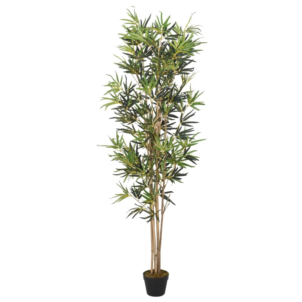 Kunstig bambustre 828 blader 150 cm grønn
