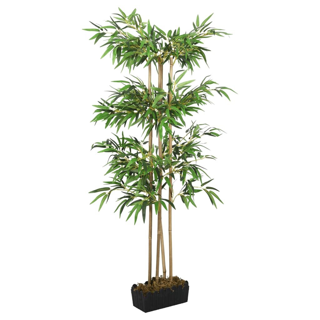 Kunstig bambustre 988 blader 150 cm grønn