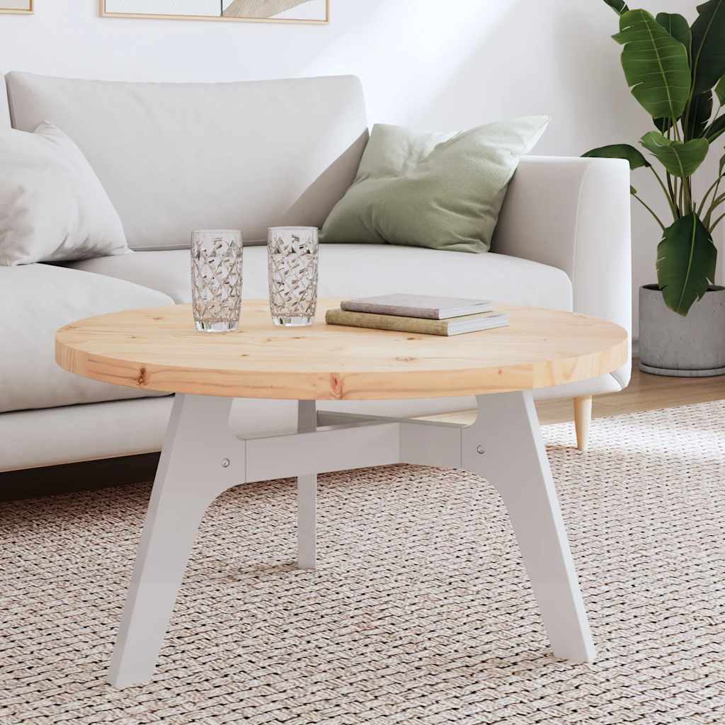 Bordplate rund Ø80x3 cm heltre furu