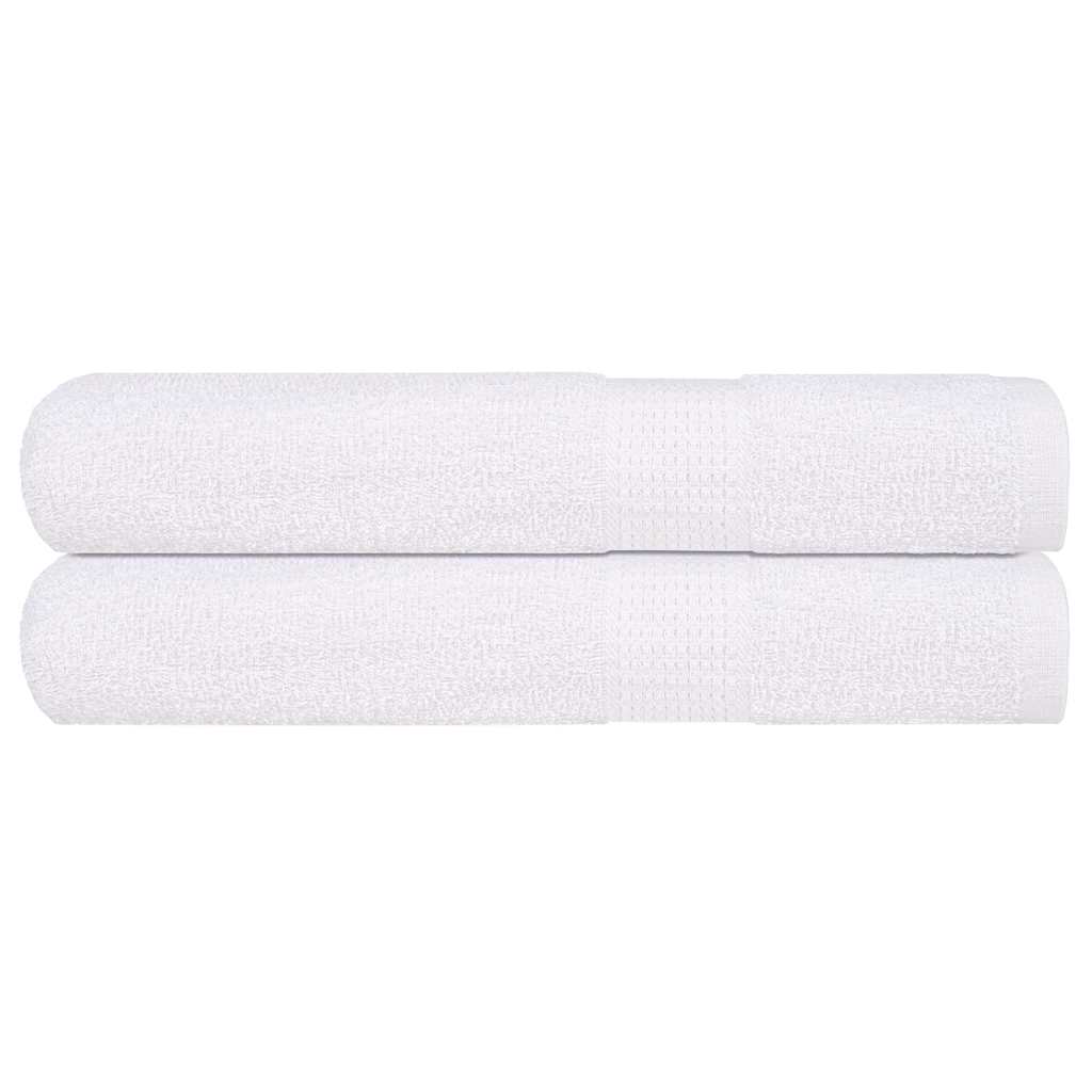 Badstuhåndklær FROGN 2 stk hvit 80x200 cm 360 gsm