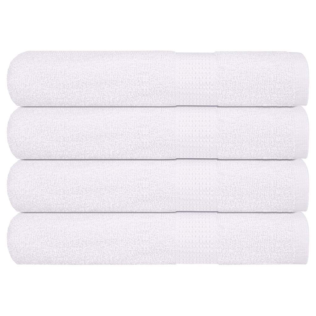 Badstuhåndklær FROGN 4 stk hvit 80x200 cm 360 gsm