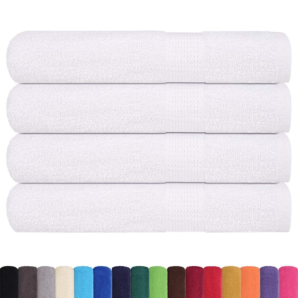 Badstuhåndklær FROGN 4 stk hvit 80x200 cm 360 gsm