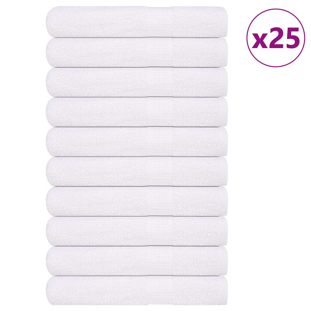 Badstuhåndklær FROGN 25 stk hvit 80x200 cm 360 gsm