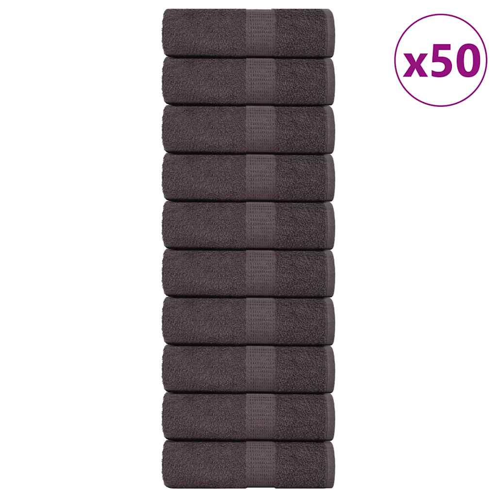 Vaskehåndklær FROGN 50 stk antrasitt 30x30 cm 360 gsm
