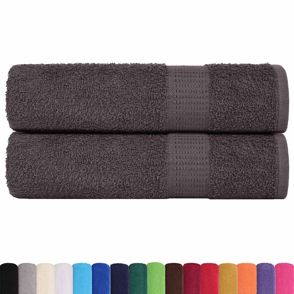 Dusjhåndklær FROGN 2 stk antrasitt 70x140 cm 360 gsm