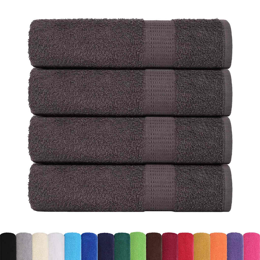 Badehåndklær FROGN 4 stk antrasitt 100x150 cm 360 gsm