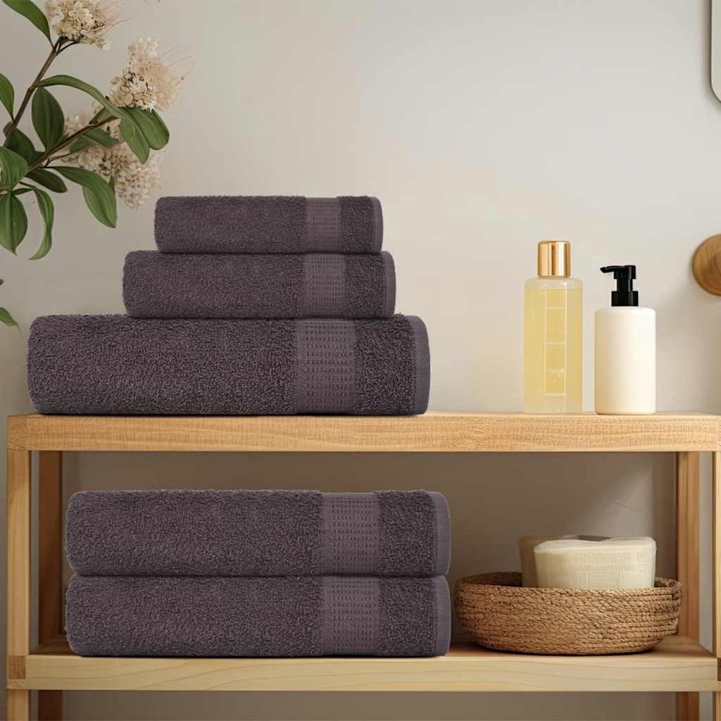 Badehåndklær FROGN 4 stk antrasitt 100x150 cm 360 gsm