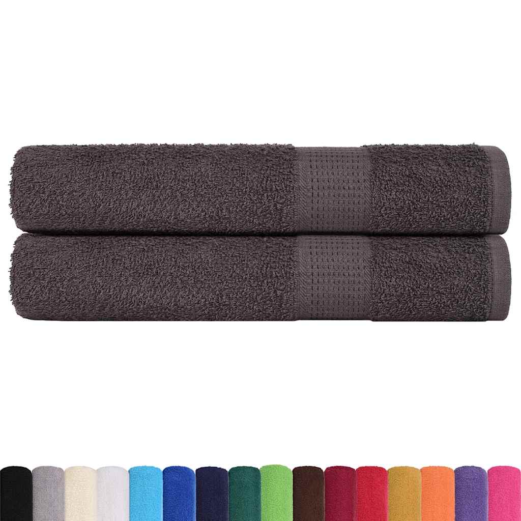 Badstuhåndklær FROGN 2 stk antrasitt 80x200 cm 360 gsm