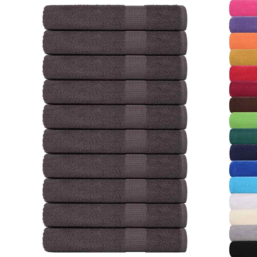 Badstuhåndklær FROGN 10 stk antrasitt 80x200 cm 360 gsm