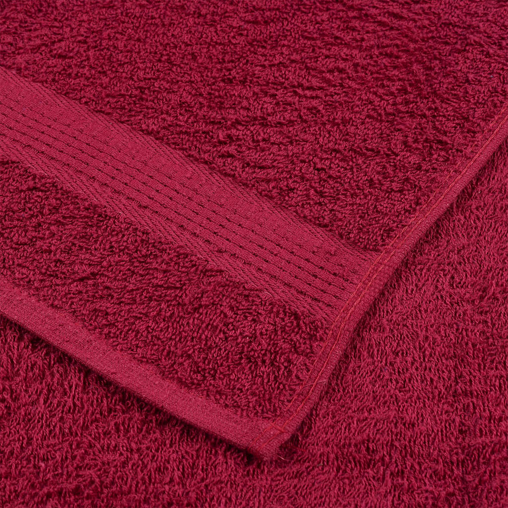 Vaskehåndklær FROGN 2 stk burgunder 30x30 cm 360 gsm