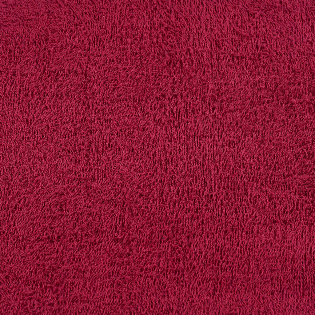 Håndklær FROGN 10 stk burgunder 50x100 cm 360 gsm
