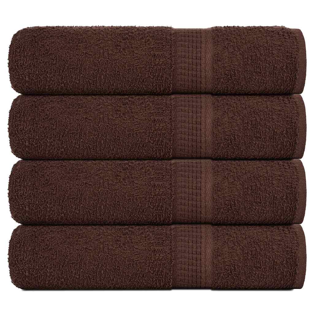 Badehåndklær FROGN 4 stk brun 100x150 cm 360 gsm