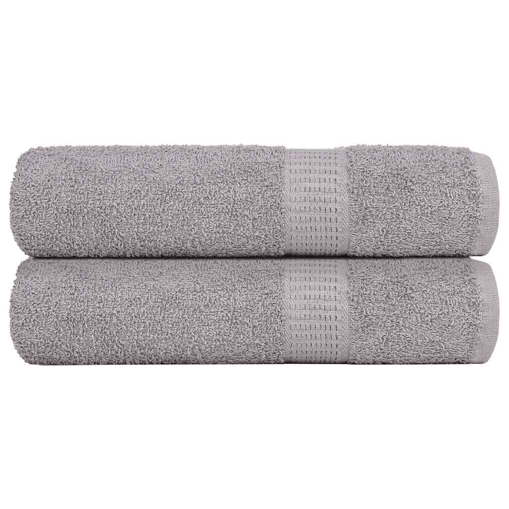 Badehåndklær FROGN 2 stk grå 100x150 cm 360 gsm