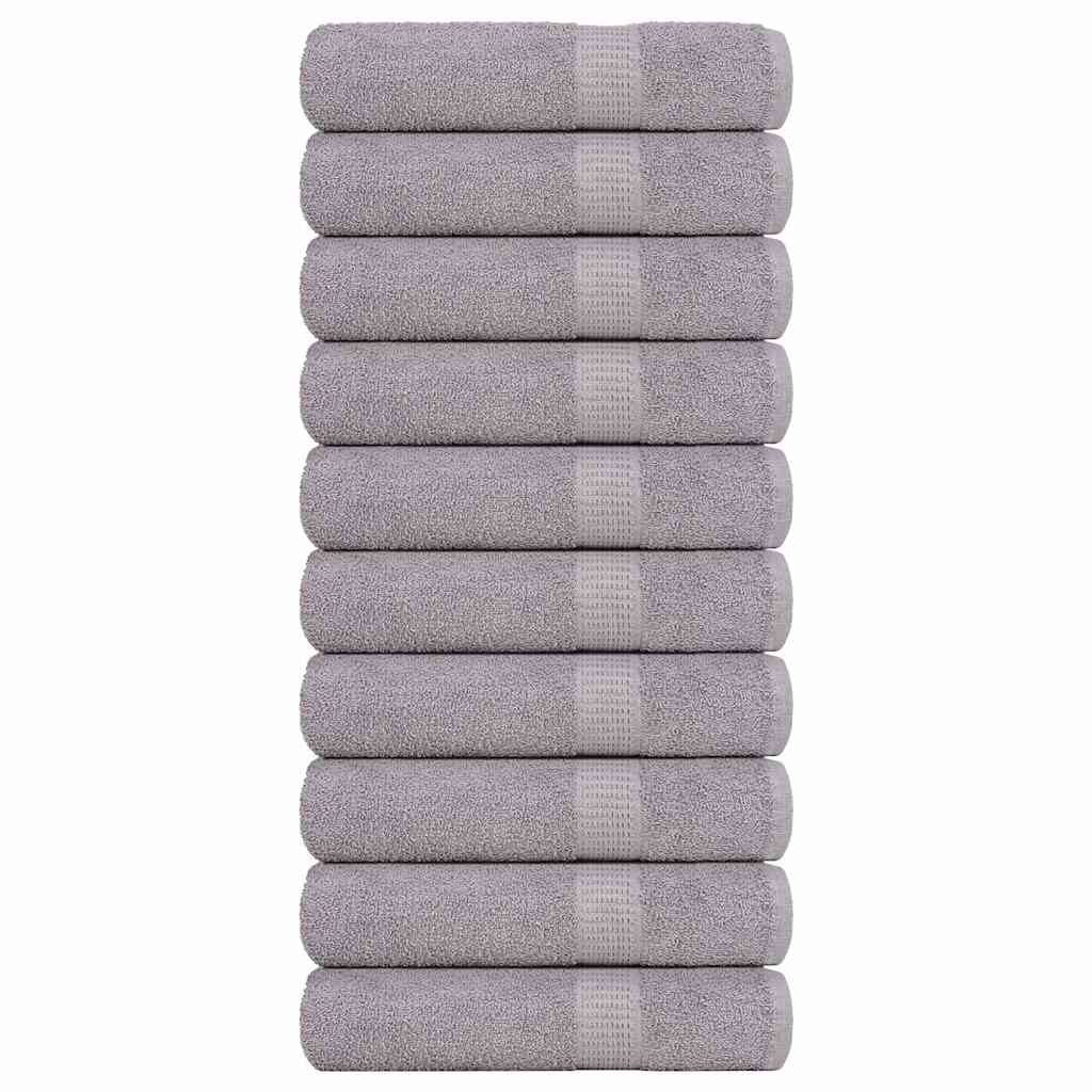 Badehåndklær FROGN 10 stk grå 100x150 cm 360 gsm