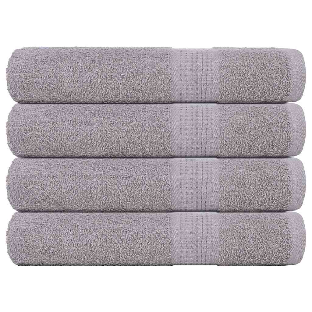 Håndklær FROGN 4 stk grå 100x200 cm 360 gsm