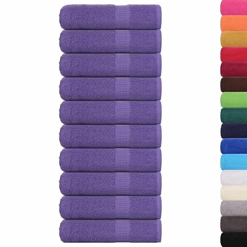 Dusjhåndklær FROGN 10 stk lilla 70x140 cm 360 gsm
