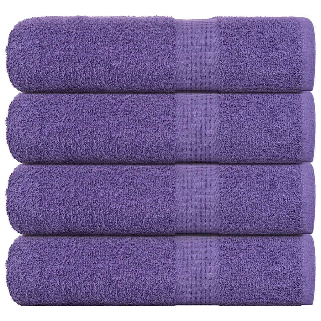 Badehåndklær FROGN 4 stk lilla 100x150 cm 360 gsm