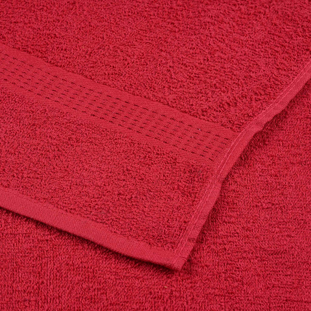 Gjestehåndklær FROGN 10 stk rød 30x50 cm 360 gsm