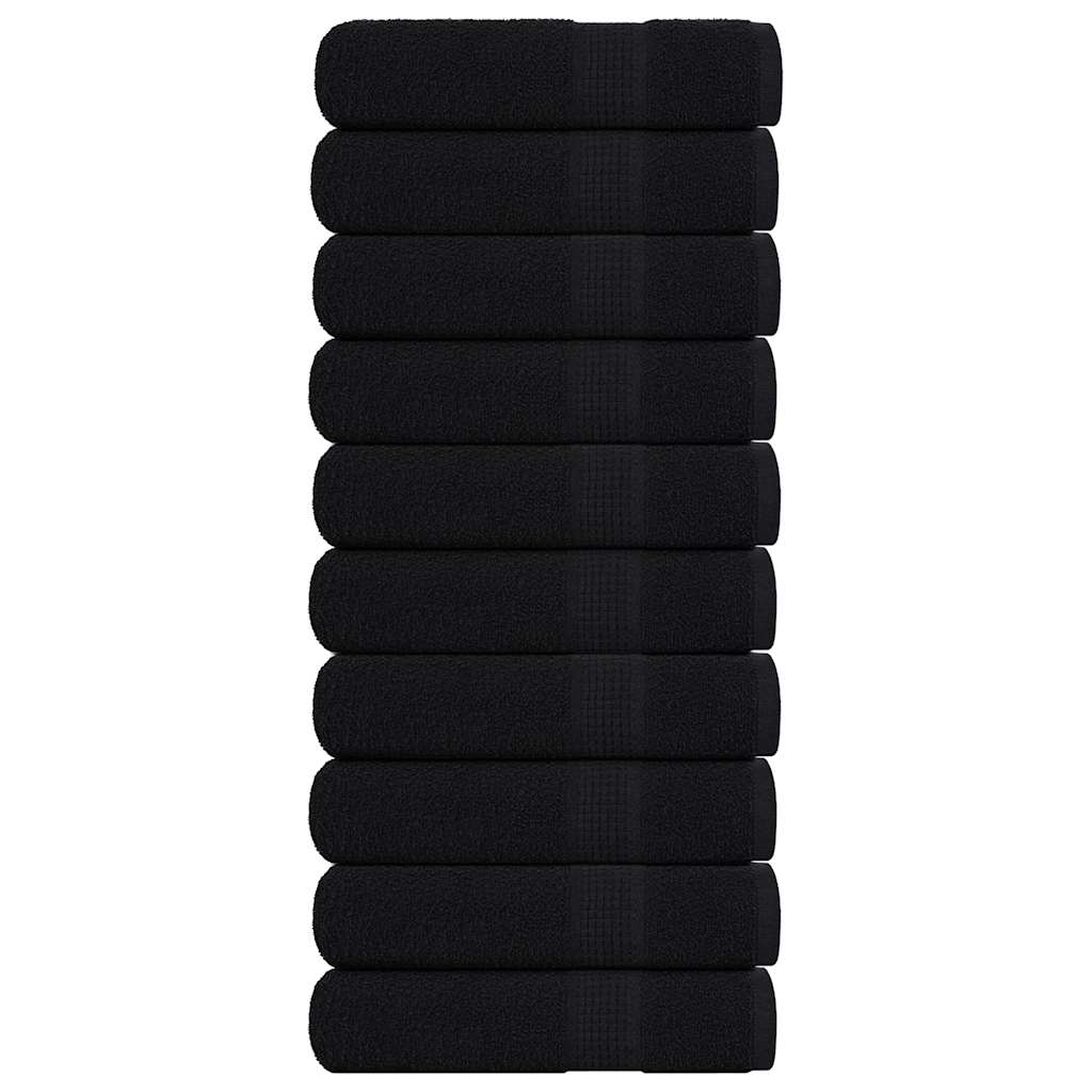Dusjhåndklær FROGN 10 stk svart 70x140 cm 360 gsm