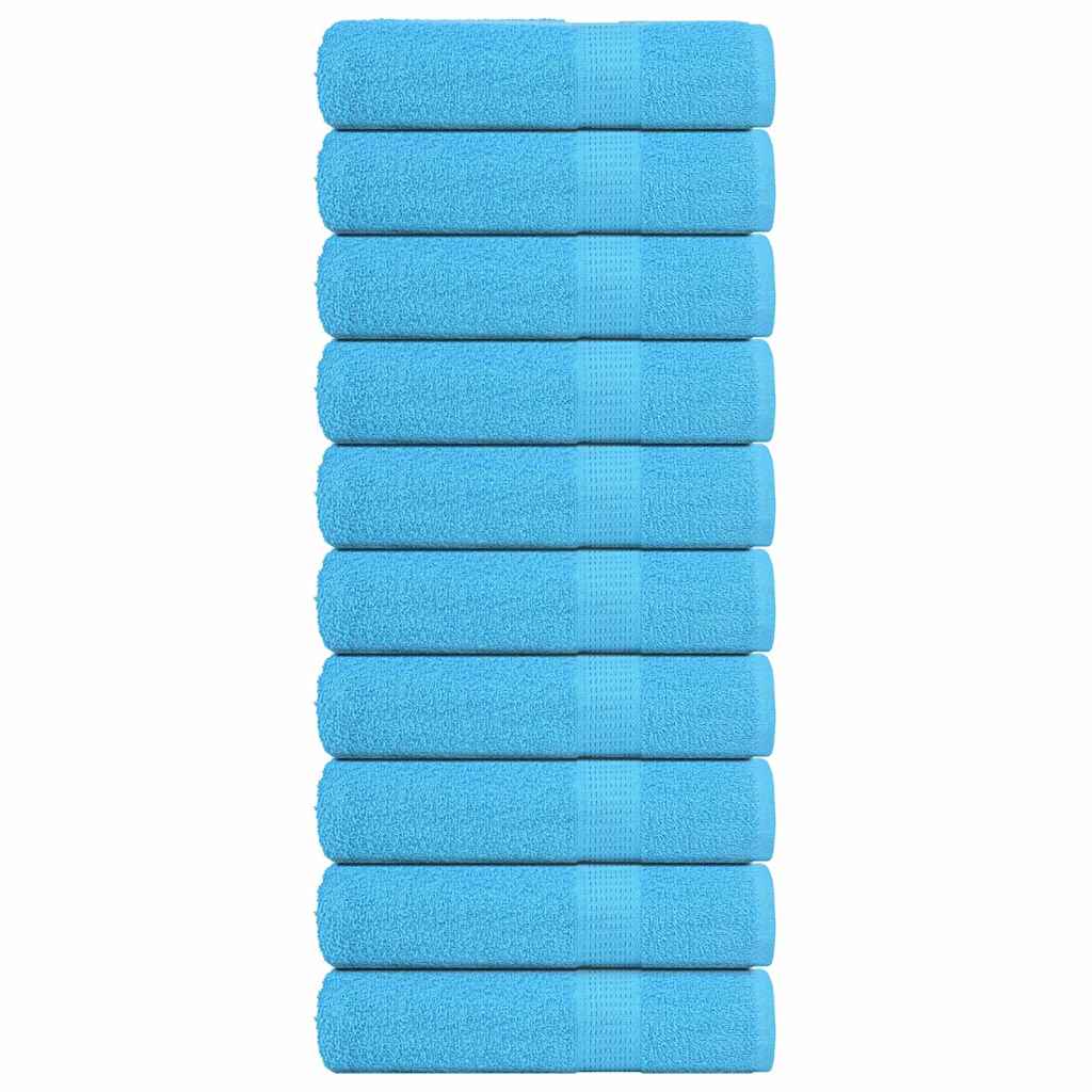 Badehåndklær FROGN 10 stk turkis 100x150 cm 360 gsm