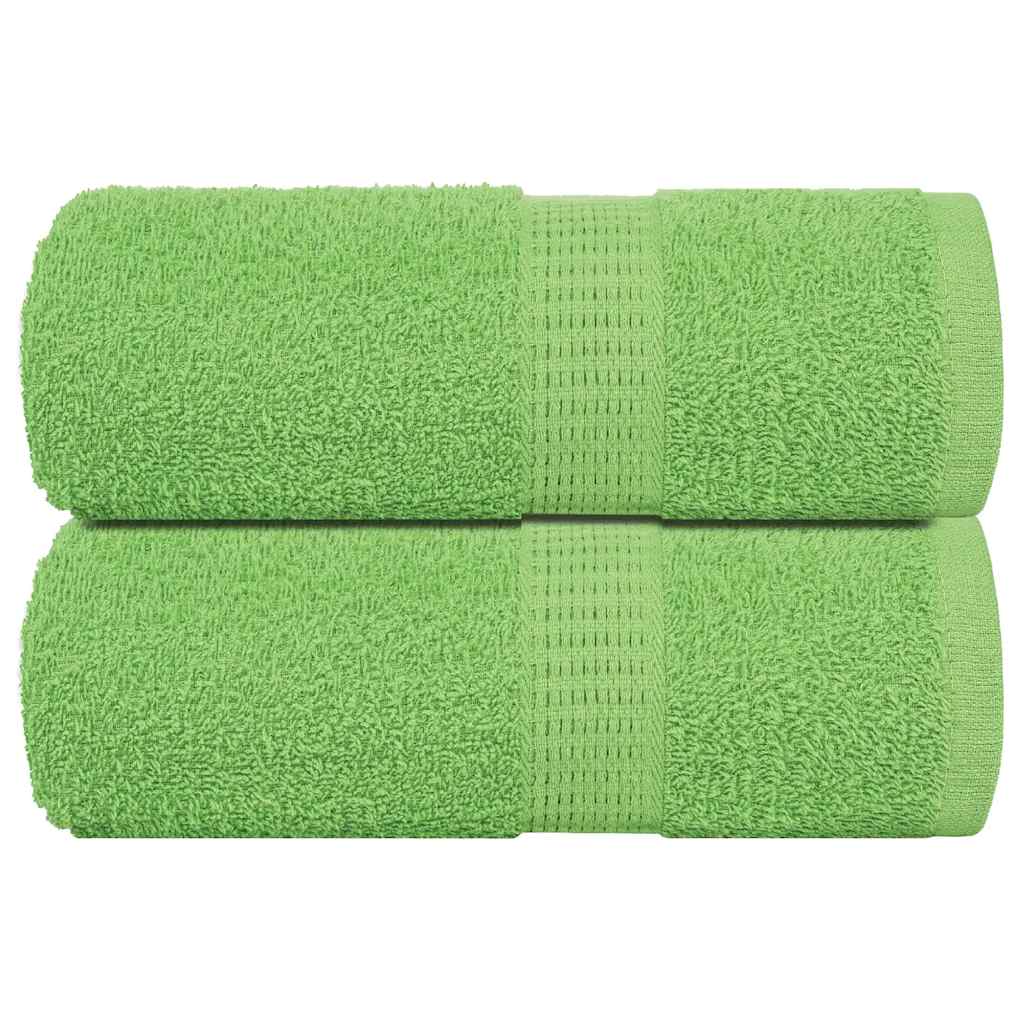 Vaskehåndklær FROGN 2 stk eplegrønn 30x30 cm 360 gsm