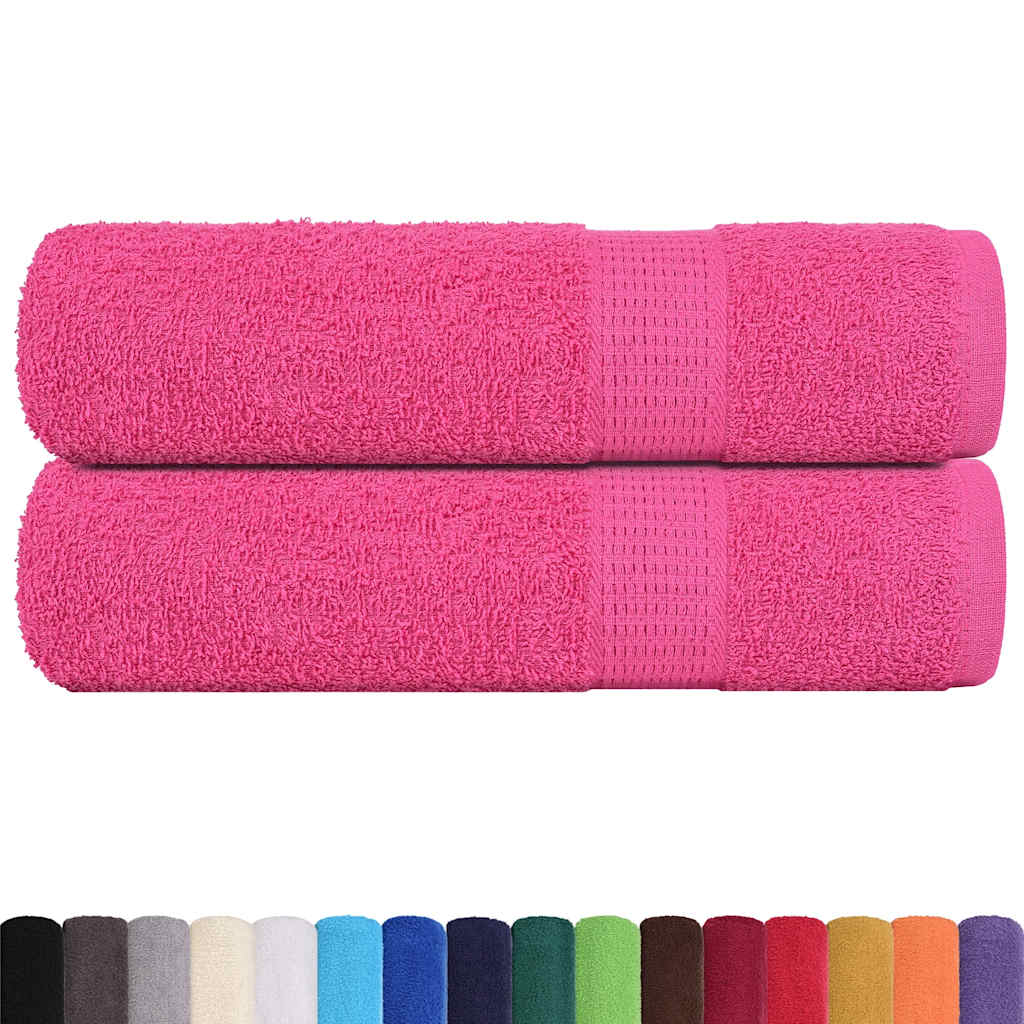 Dusjhåndklær FROGN 2 stk rosa 70x140 cm 360 gsm