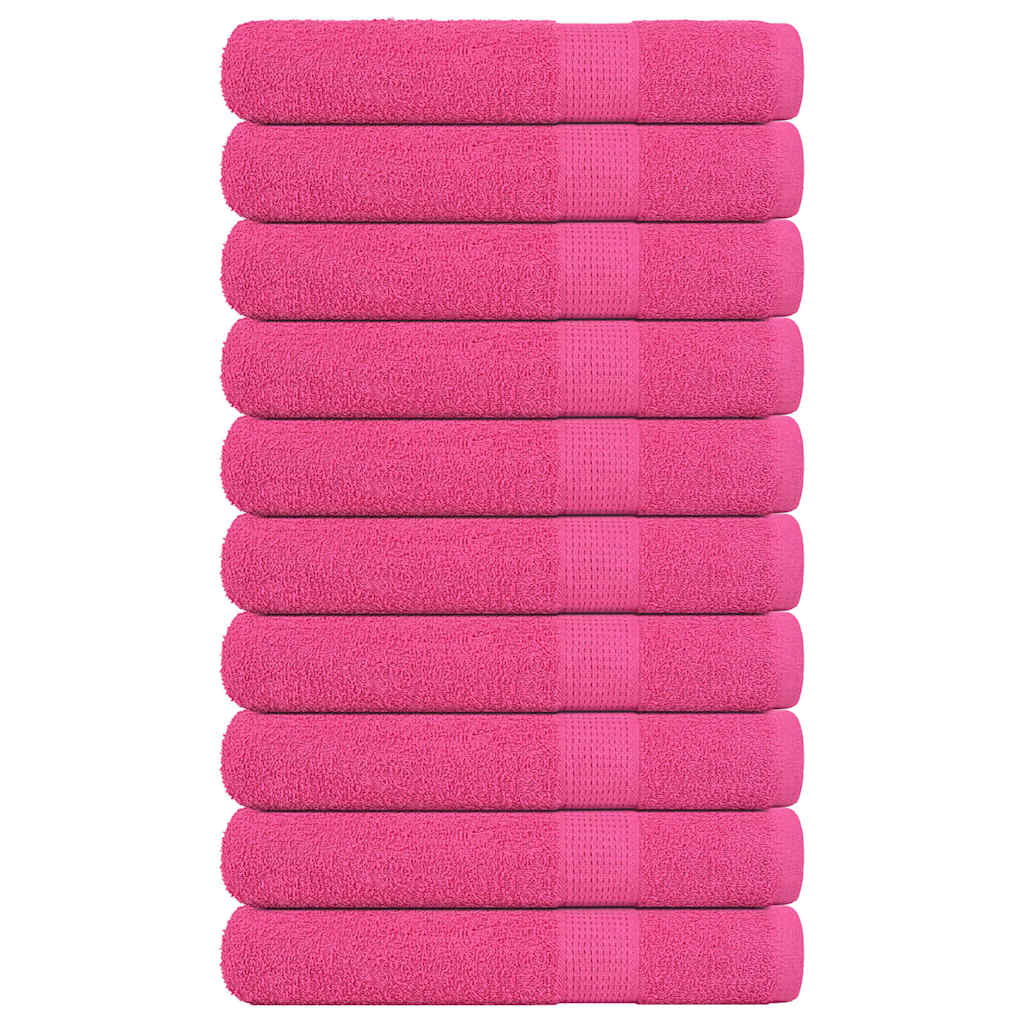 Håndklær FROGN 10 stk rosa 100x200 cm 360 gsm