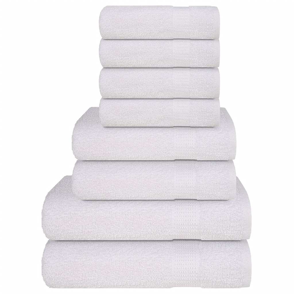 8-delers håndklesett FROGN hvit 360 gsm