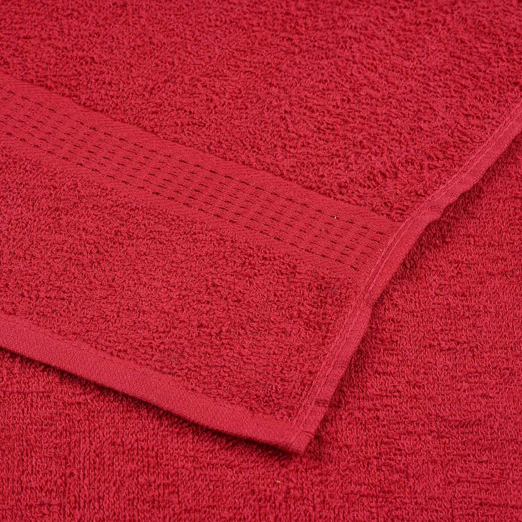 8-delers håndklesett FROGN rød 360 gsm