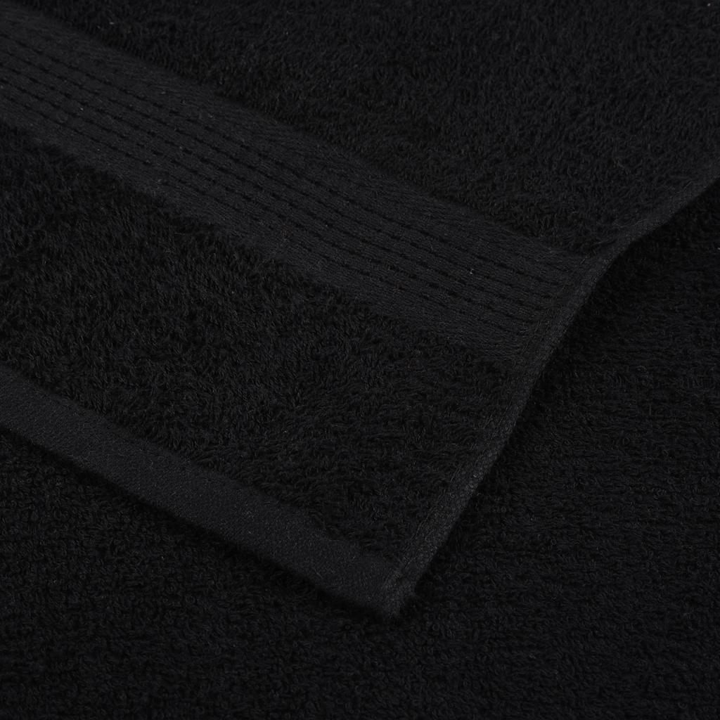 8-delers håndklesett FROGN svart 360 gsm