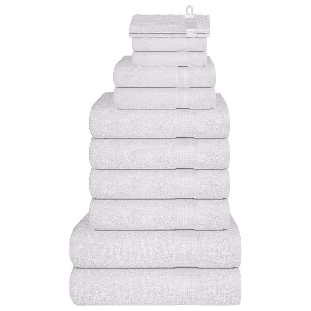 12-delers håndklesett FROGN hvit 360 gsm