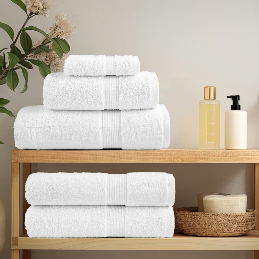 Premium vaskekluter SOLUND 50 stk hvit 15x21cm 600gsm